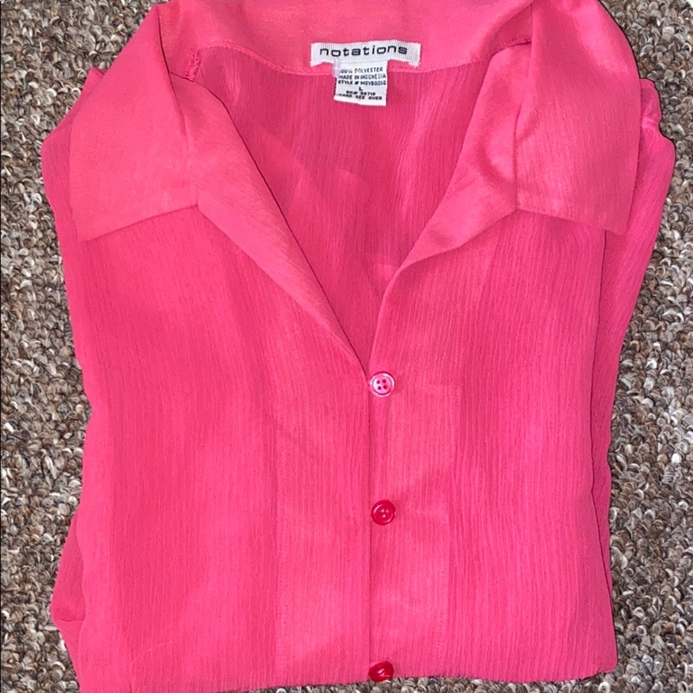 Pink Y2K Button up